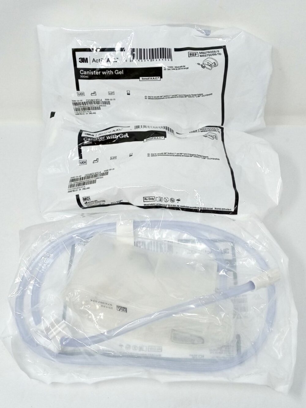 Lot of 3 Acti VAC 300mL Canisters with Gel for Therapy System (Exp 2028)